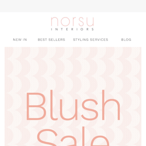 Our BIG Blush Sale now on - 15% OFF storewide 💥