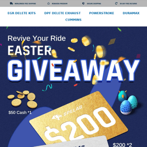 🐰 Easter Gift: Enter Our Giveaway🚗