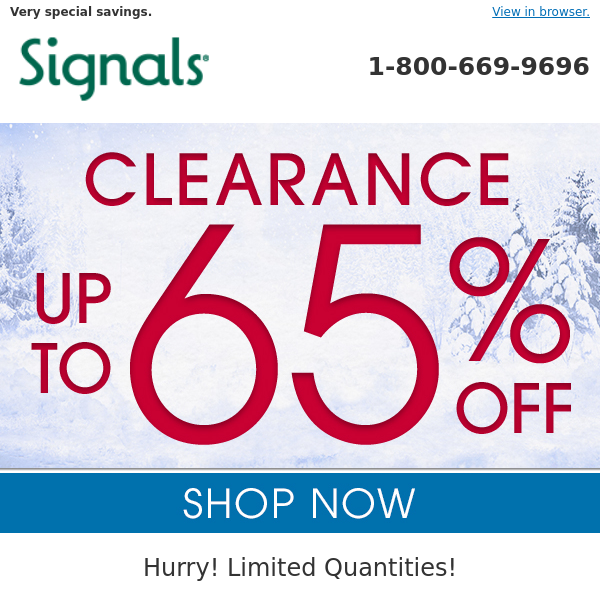 Up to 65% Off! Save on Clearance.