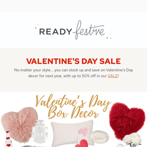 💕SALE: Valentine's Day Decor, up to 50% off!
