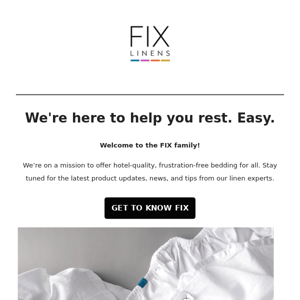 Welcome to FIX LINENS!