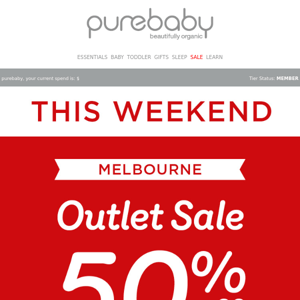 OUTLET SALE | 50% Off*