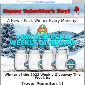 Win a 4 Pack Special Every Monday in 2022!