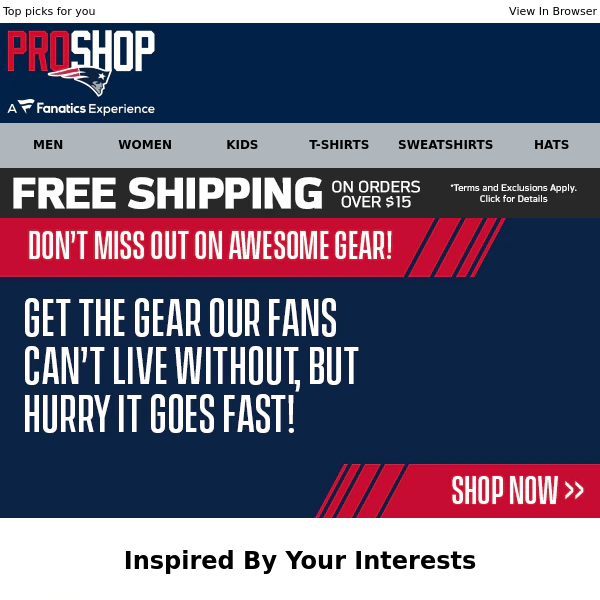 The Patriots Gear You Love