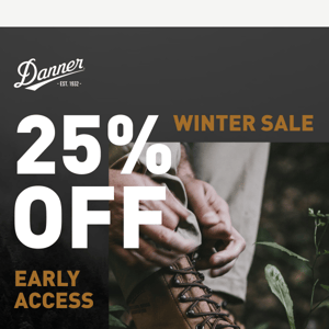 Don't Miss: Shop 25% Off Early