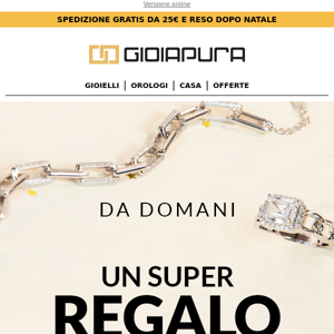 Domani super PROMOZIONE per i tuoi regali!