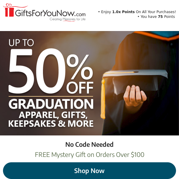 🎓Congrats, Graduate! Save Up To 50% During Our Graduation Sales Event