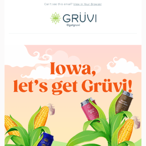 Ope! Grüvi is now available in stores across Iowa 🌽