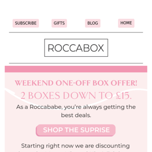 £10 off these 2 boxes!