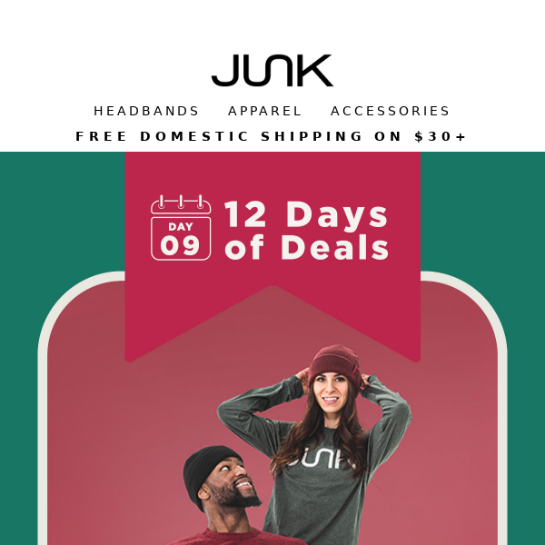 Day 9 of 12 Days of Deals from JUNK
