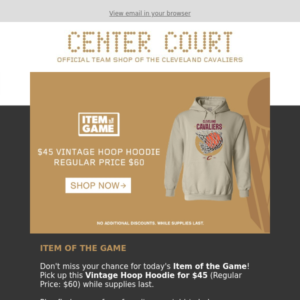 $45 Vintage Hoop Hoodie