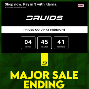 FINAL CALL: MASTERS SALE 5 HOURS LEFT!