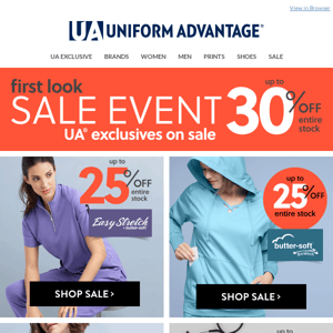 UA Exclusives up to 25% off ENTIRE STOCK