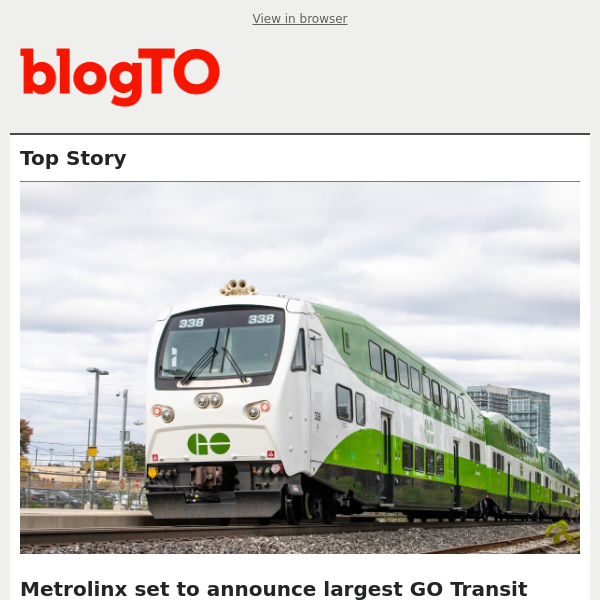 The latest from blogTO