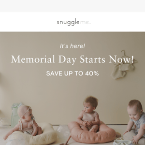 Up to 40% OFF Memorial Day sale