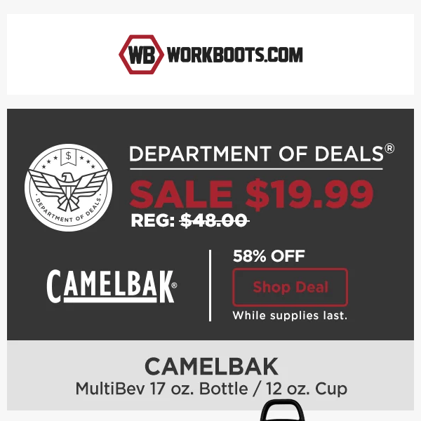 DOD: 🧊🔥 2-in-1 CamelBak MultiBev | $19.99!