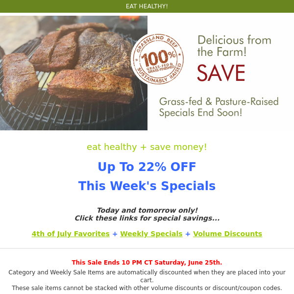 Frugal Fourth Food Finds ~ Pastured Pork Bacon Bonanza ~ 20% Off Wings + BBQ + Delmonicos