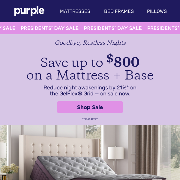 Up to $800 Off a Mattress + Base Set