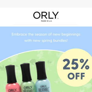 Don't Forget to Save 25% On Spring Trios!