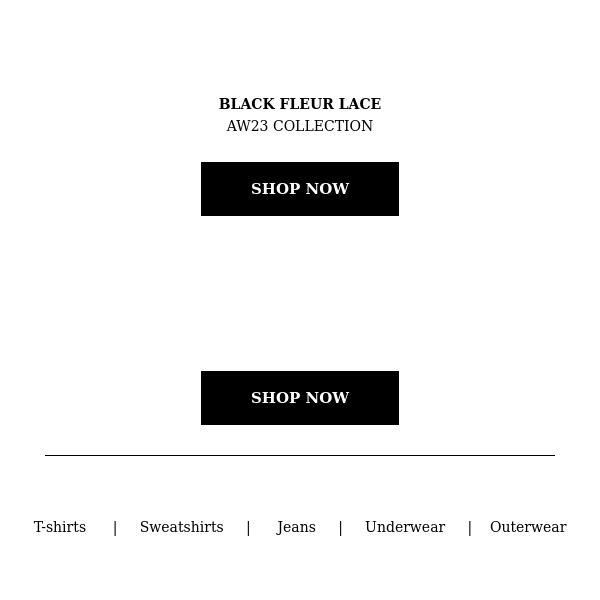 Black Fleur Lace | AW23 Collection