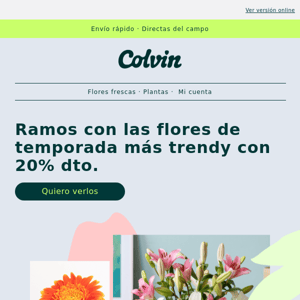 -20% 🌼 Descubre las flores de temporada