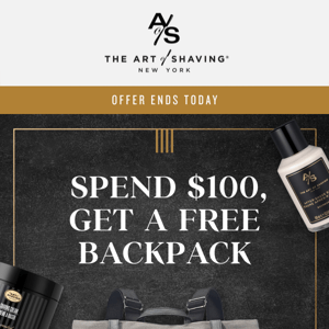 Almost Over: Stock up $100 of Supplies, Get a Free Backpack