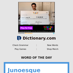 Junoesque | Word of the Day