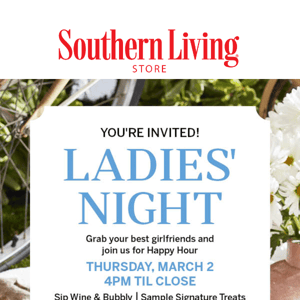 You’re invited to Ladies’ Night this Thursday!