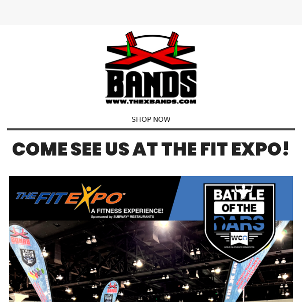 Come see The X Bands at The Fit Expo! 💪
