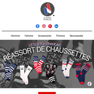 🔥RÉASSORT DE NOS CHAUSSETTES INCROYABLES🇫🇷🧦