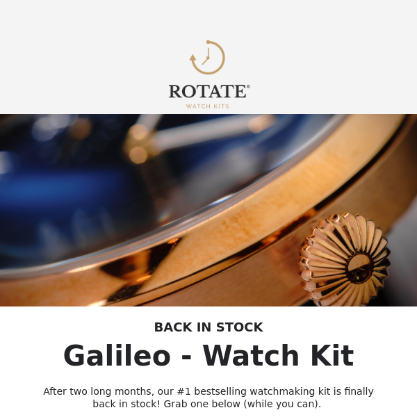 BACK IN STOCK: Galileo Watch Kit 🌌 Our Best-Seller!