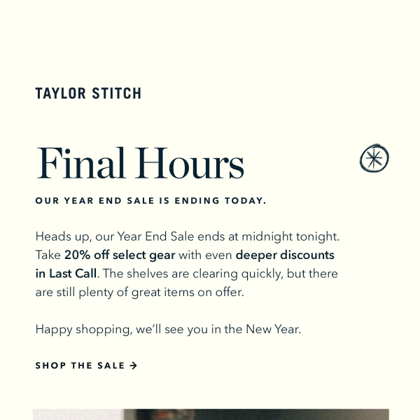 Final Hours: Year End Sale