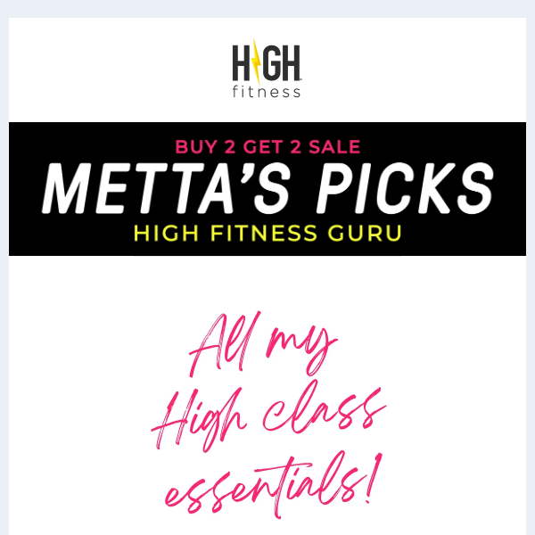 Buy 2, Get 2 ends Thursday: shop guru Metta's must-have items!