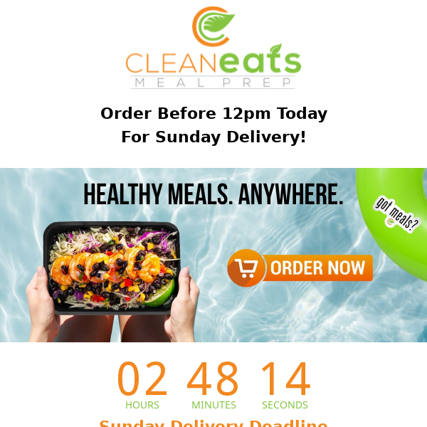 Cooking And Cleaning Is So 2021! Order Clean Eats Today Before 12PM For Sunday Delivery ⏰Have Your Fresh Meals By Tomorrow