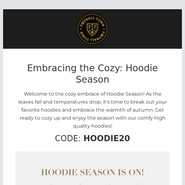 Hoodie season and some novelties!