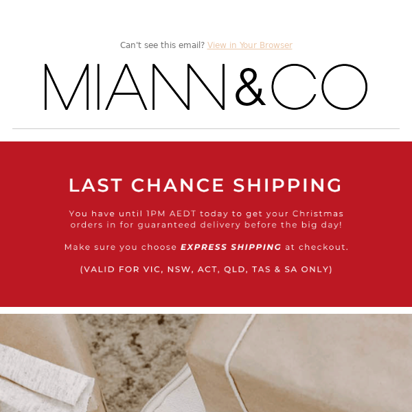 Last chance for 30% off & Christmas Delivery!