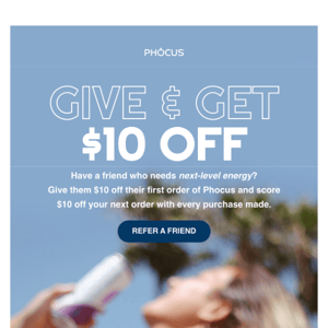 Share the Phocus LOVE + $10 💦⚡❤️
