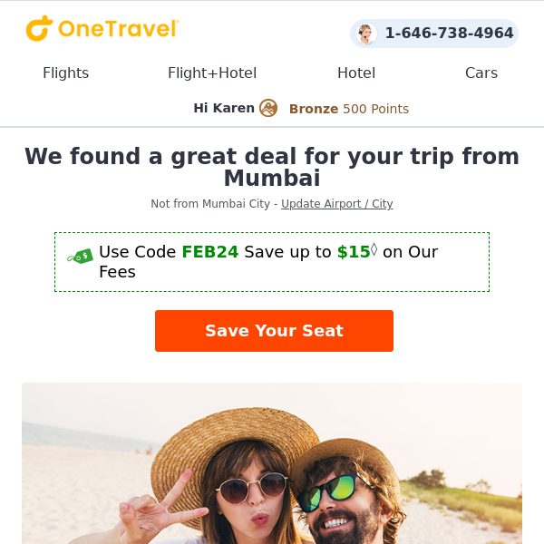 Check out Flight Deals from Mumbai!