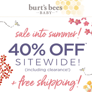 Don't miss this! 40% off + free shipping!