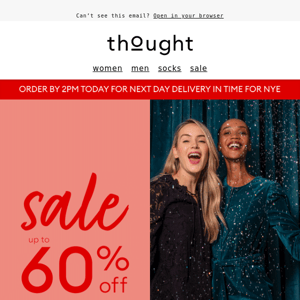 Sparkling into the new year with 60% off