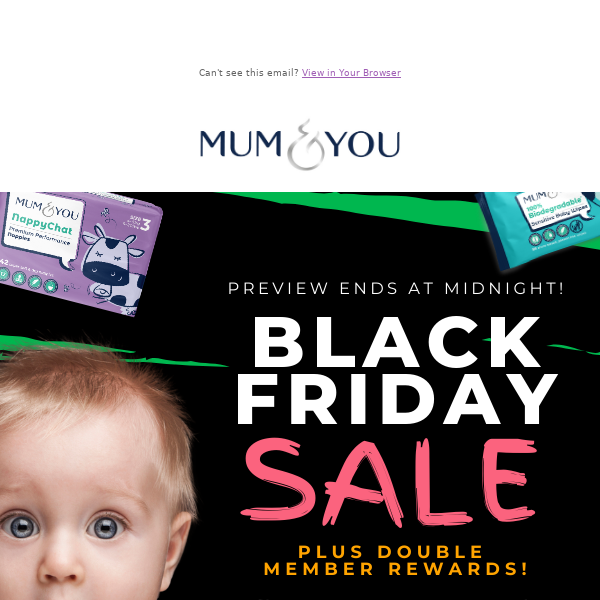 Black Friday | Save BIG on eco nappies & wipes