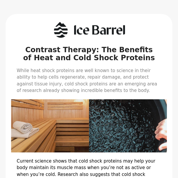 Contrast Therapy: Heat and Cold Shock Proteins Explained