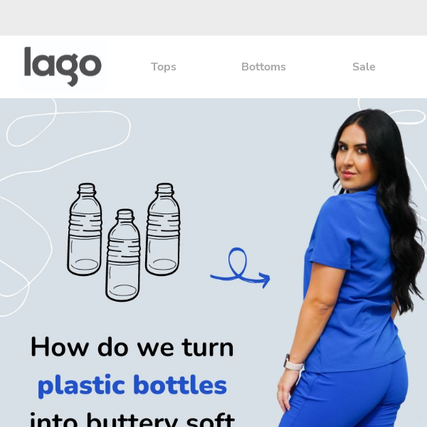 How do we turn plastic bottles into buttery soft scrubs?