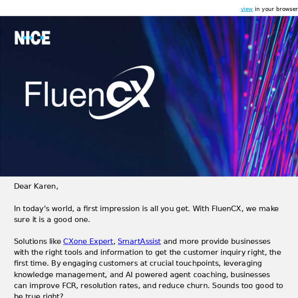 Enhance customer service performance with FluenCX