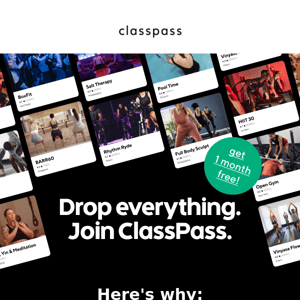 Here are 4 reasons to try ClassPass...