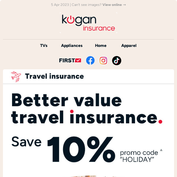10% OFF Travel insurance policies! Promo code "HOLIDAY"△