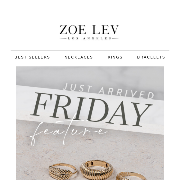 Friday Feature | NEW Stackable Gold Rings! 🔅
