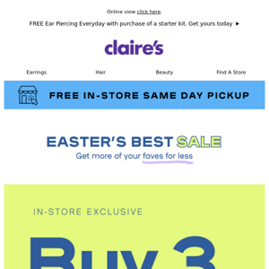 Get excited 🎉 Easter's Best Sale is here in-store!