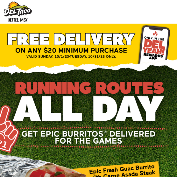 X’s, O’s, and Epic Burritos®! 🏈