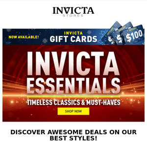 🚨PRICEDROP ALERT🚨On Invicta Classics & Must-Haves💥❗😎